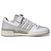 Adidas Forum Low White Grey Embroidered Unisex Sneakers Cloud-White Grey-One Mesa IE0477