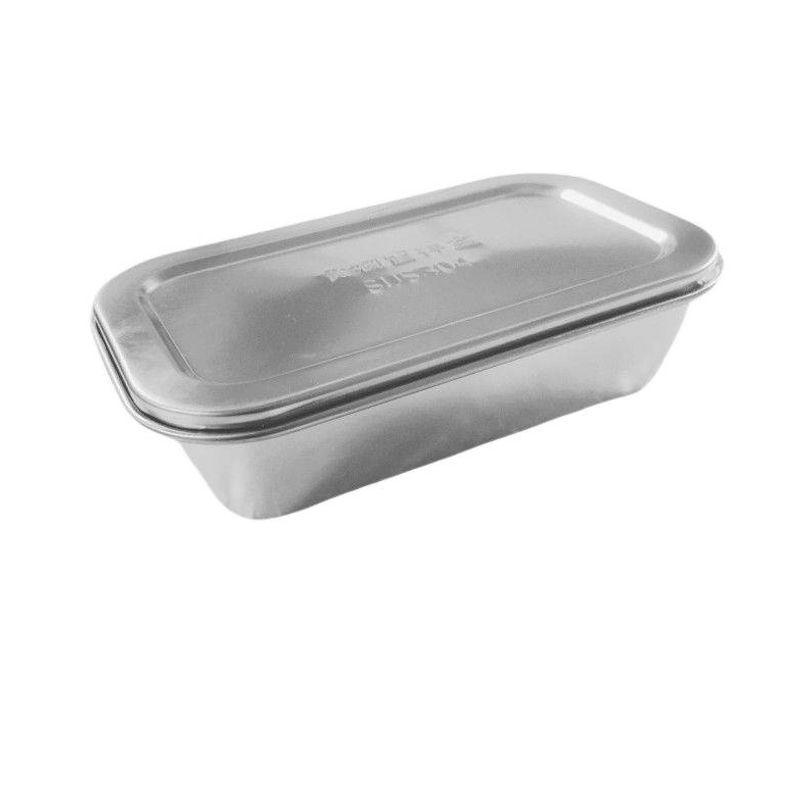 304 Stainless Steel Food Sample Box with Lid for Schools and Restaurants - Quick Fresh Keeping