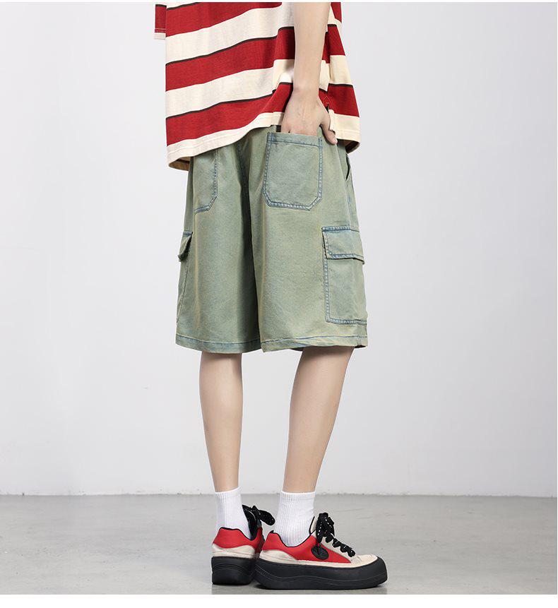 Plus Size Retro Men's Denim Shorts - Summer 2026 Edition