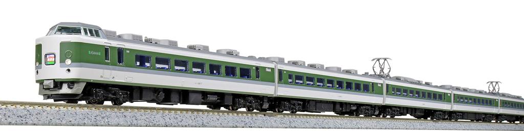 KATO N Gauge 189 Series Small Window Basic Model Train "Asama" Train, 5-Car Set, 10-1501,