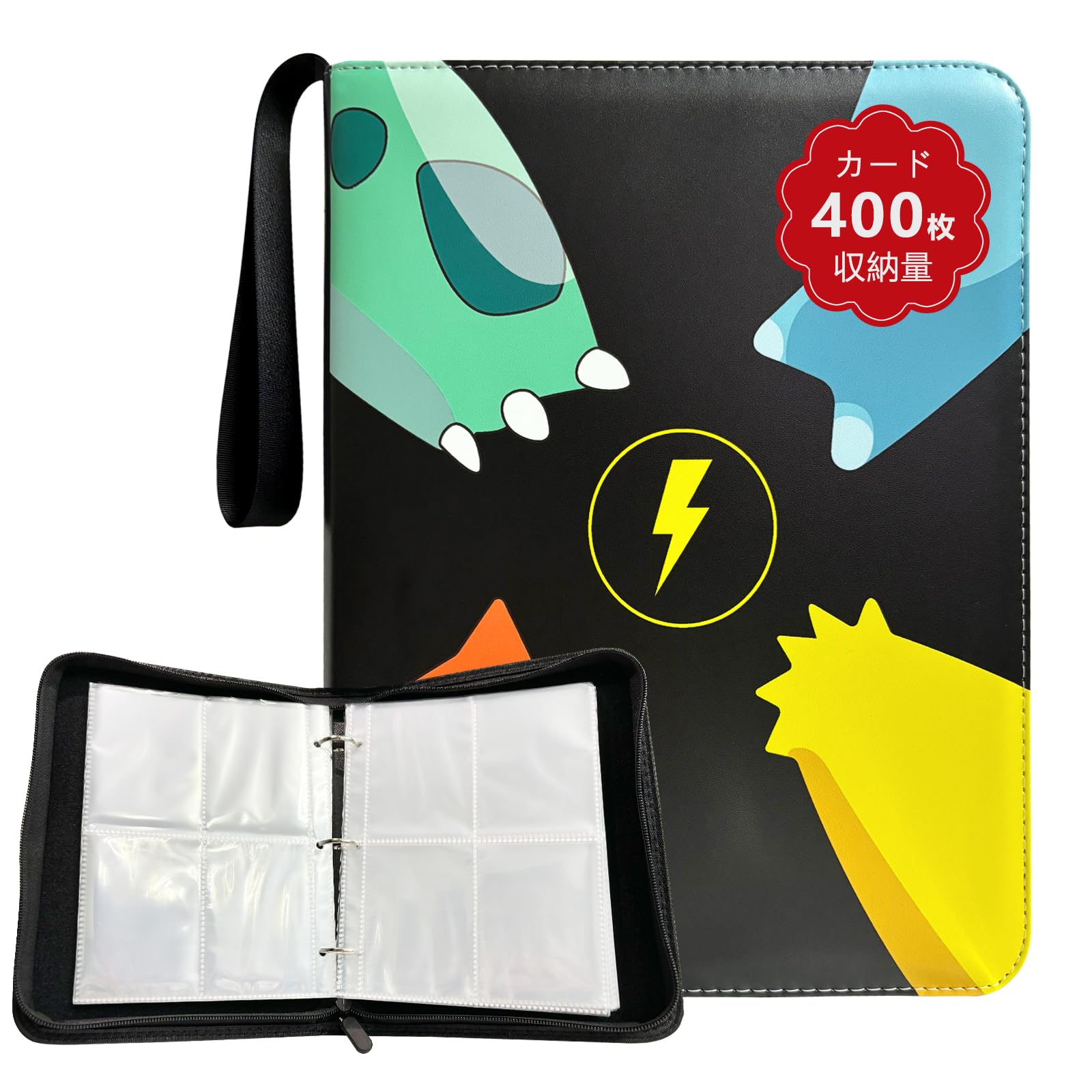 linshesf Card Compatible with Pokemon Holds 400 Card Card Trading Card Pokemon Card Card Trading Card Perfect for Card New and Christmas Gifts Holder,