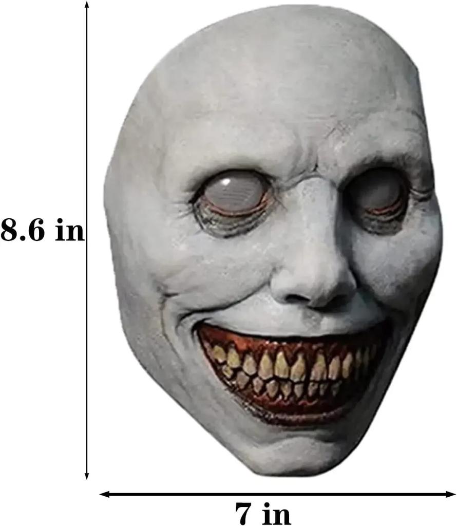 1-10PCS Halloween Smile Demon Mask for Exorcist Cosplay Party Ghost Costume and Haunted House Decoration Party Prop