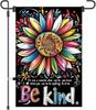 12x18 Inch Where You Can Be Anything Be Kind Garden Ag Outdoor Oral Mini Yard Farmhouse Decor Double Sided (pl4) Lij F WZZ