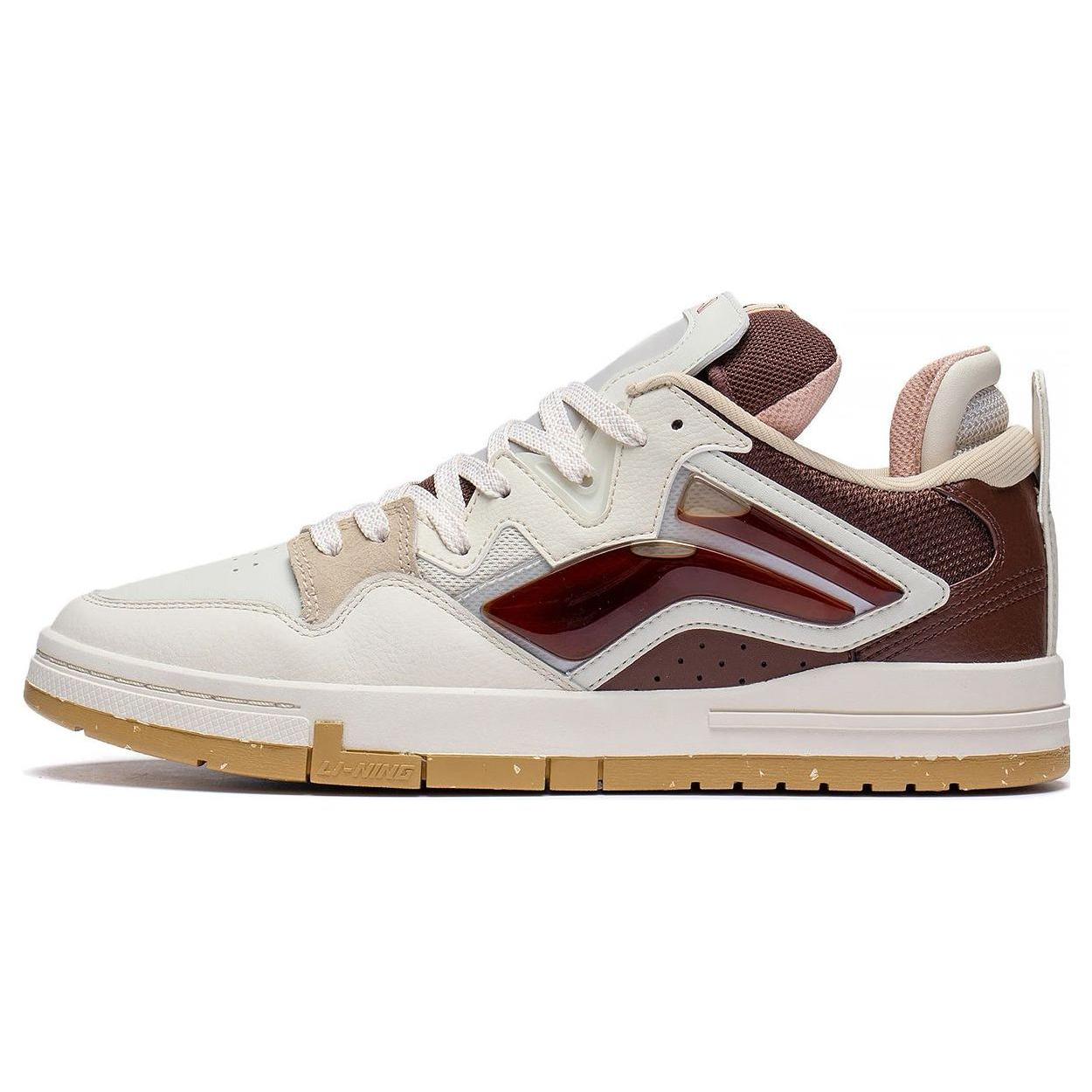 

Li Ning Wave PRO Skateboard Shoes Men s Low top White/Gray/Umber AECT009-2 40