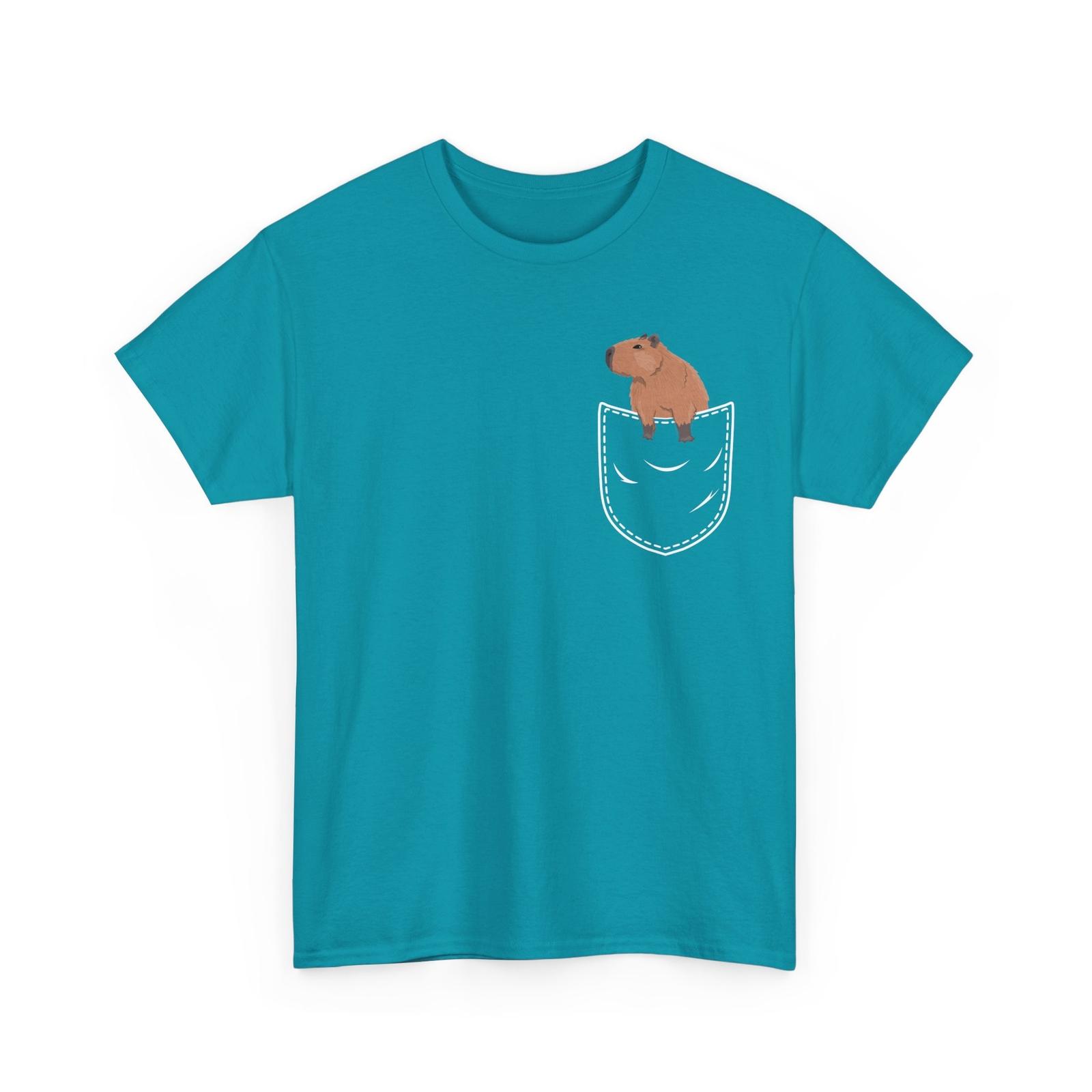 Capybara Pocket Shirt, Capybara Rodents Animals Lovers Zookeeper Shirt S