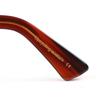 Excellent Lesca Lunetier Sunglasses BRUT PANTO 0.3"" Brown Acetate Mens Used