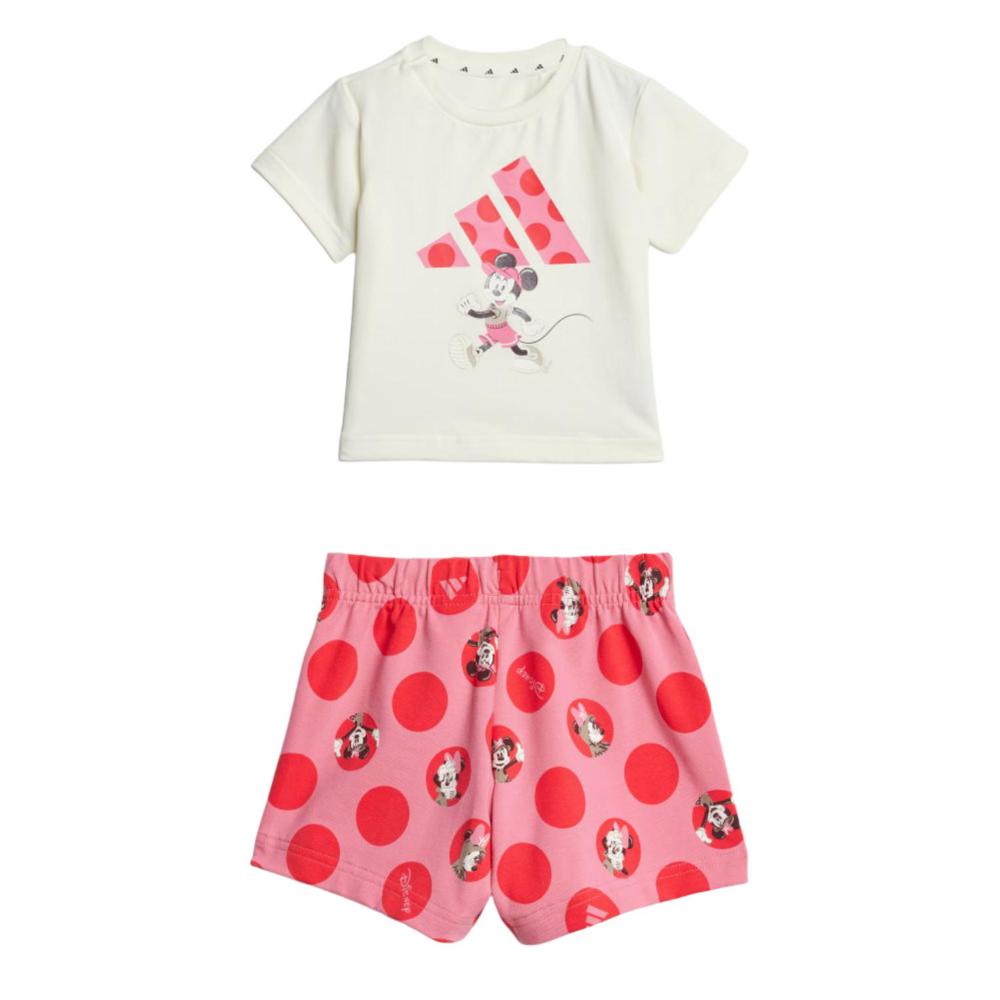 Adidas x Disney Casual Sportswear Ecru/Fusion Pink/Pure Gemstone Red Infant And Toddler JF3626 98