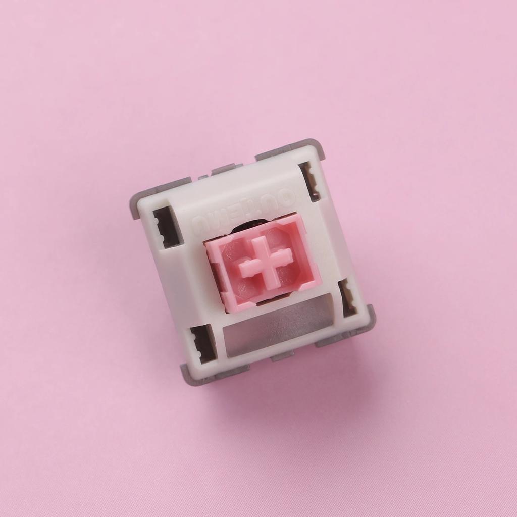 JKDK XCJZ Pink Gray Butterfly Silent Switch Upgrade 5 Pin Linear Hot Swap 42g Mechanical Keyboard Gaming Switch F75 AJAZZ AK820