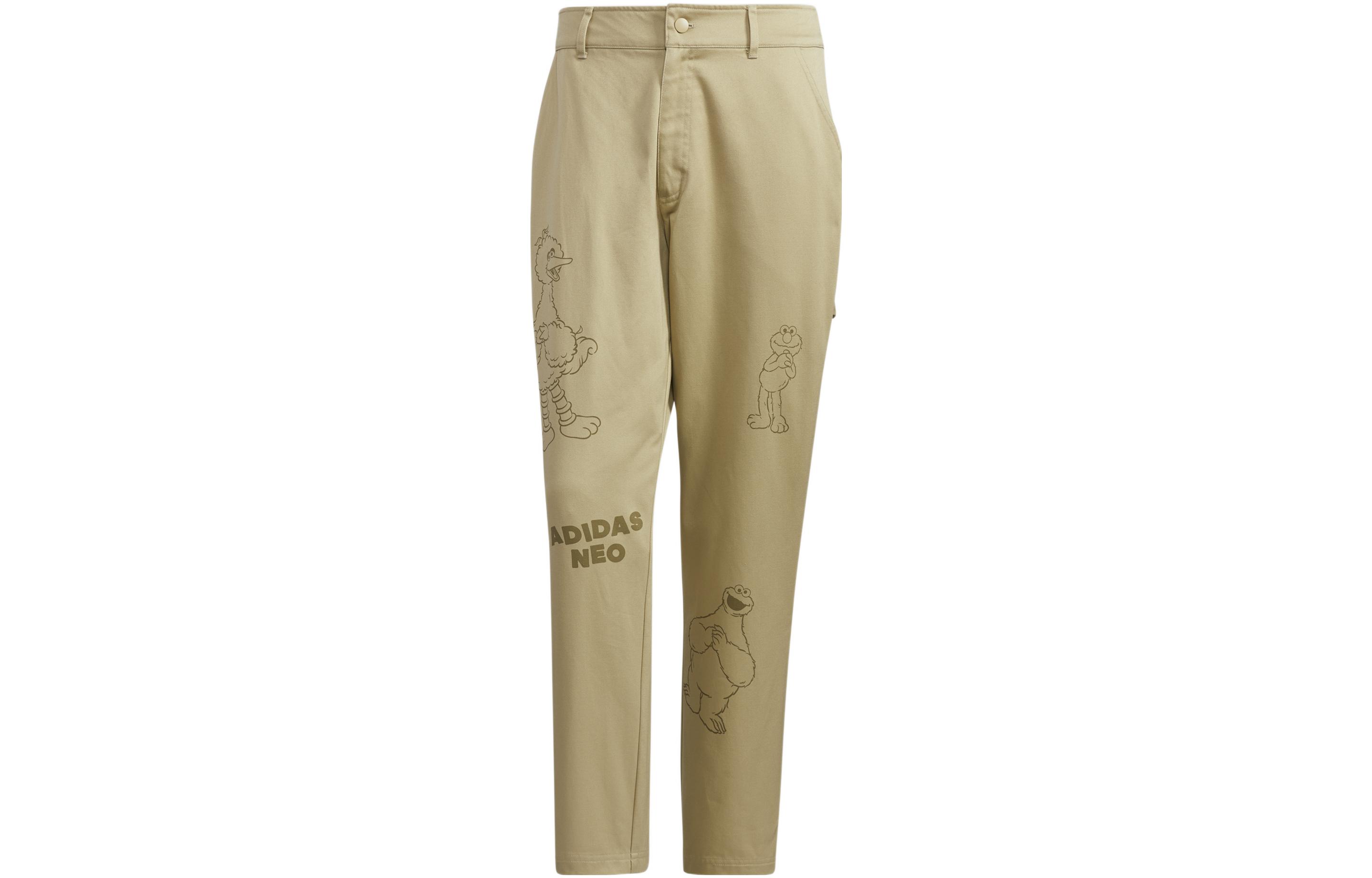 Adidas Neo x SESAME STREET/, Sesame Street Co branded Collection Sweatpants Men s Brown HD3487 XL