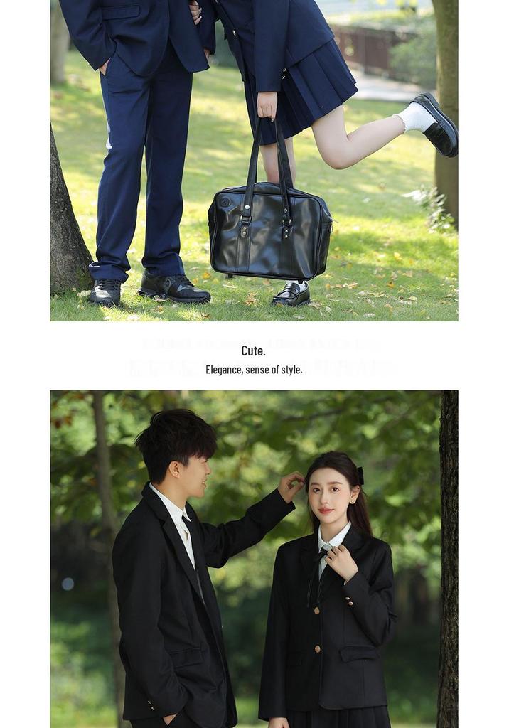 Japanese Style Academy Couple JK Uniform Set - Middle School Student Suit Jacket