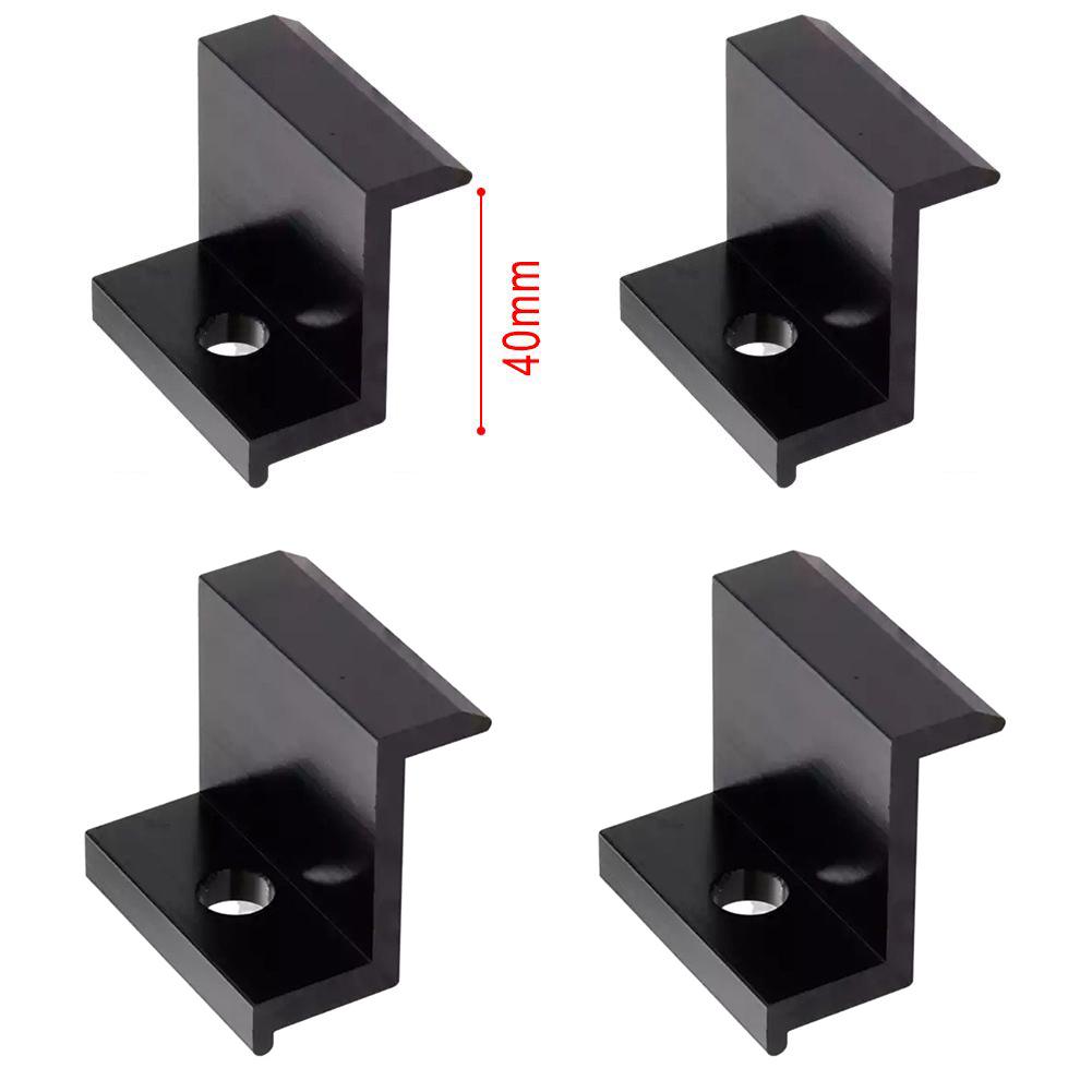 Mount Accessories Solar Panel End Clamp Screw Not Included Photovoltaik Easy To Install Electroplating Process