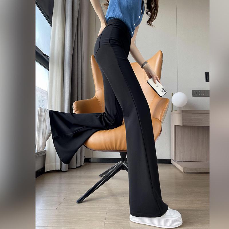 2024 Autumn Korean High Waist Slimming Flared Wide-Leg Pants