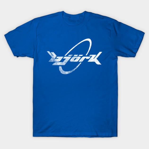 Asian Size Cotton Unisex Tshirt Print T-shirt Bjork Vintage Logo T-shirt No-Cut Print Regular Fit