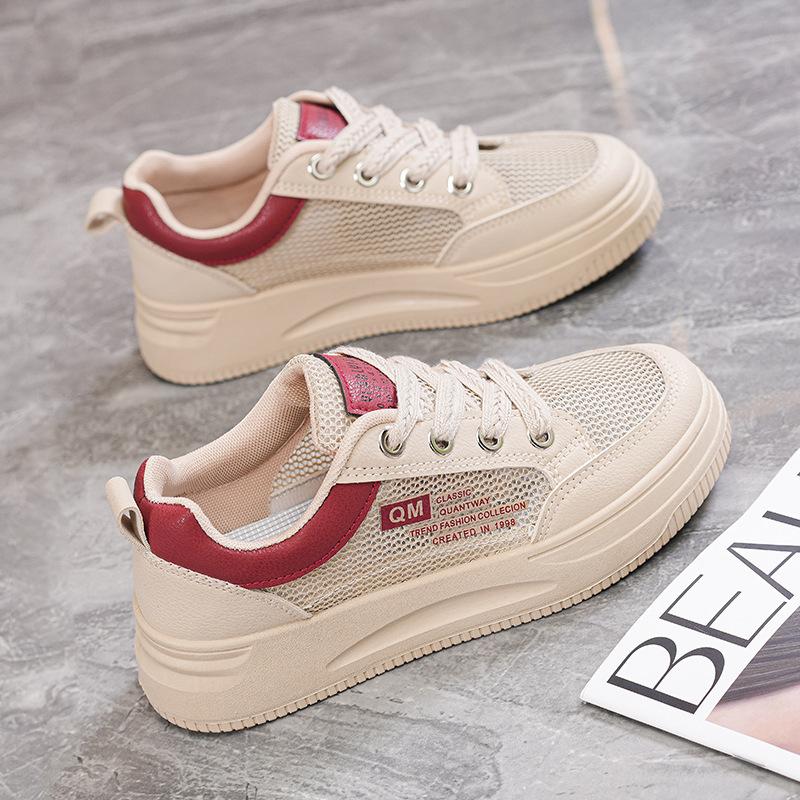 

Breathable mesh sneakers women s summer shoes 2025 new single mesh shoes student mesh shoes soft-soled dad shoes 35