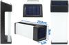 Lampa Solarna Led Elewacyjna Zewnętrzna Ścienna Kinkiet Czarny Matowy Ip65