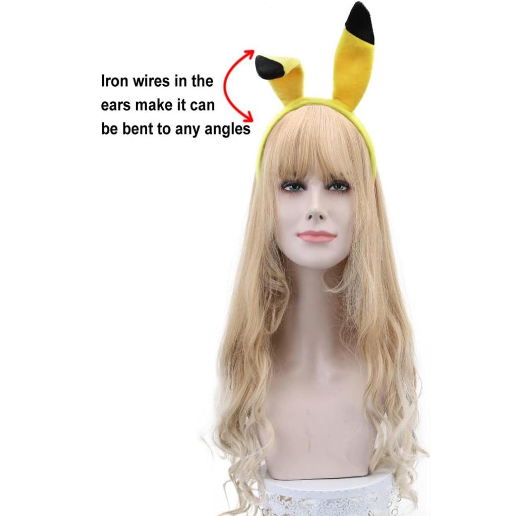Sarı Çizgi Film Kulaklı Taç-Cadılar Bayramı Noel Festival Temalı Parti Anime Cosplay Kostüm Taçları