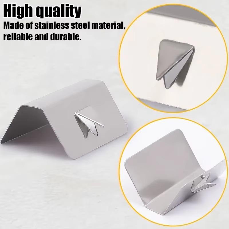Universal Wind Rain Deflector Channel New Metal Retaining Clips Stainless Steel Car Wind Rain Deflector Sned Clips Clamp