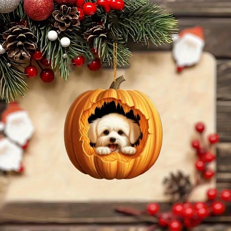 Pumpkin Acrylic Adorable Doll Car Pendant For Rearview Mirror Decoration Gift