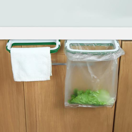 Portasacco per rifiuti Comodo Salvaspazio Plastica Appeso Portaoggetti Porta sacco per immondizia per Cucina