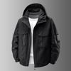Herren Frühling und Sommer Kapuzen-Outdoor-Arbeitsjacke, lockeres Herren-Oberteil