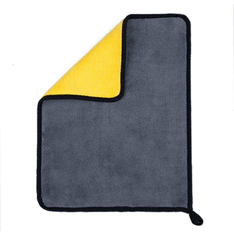 Dickes, saugfähiges, fusselfreies Korallenfleece-Autopflegetuch, perfekt für die Reinigung und das Detailing.; Logo-Anpassung verfügbar.