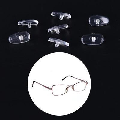 50 Pairs Screw-On Oval Silicone Nose Pads For Glasses Eyeglass New,