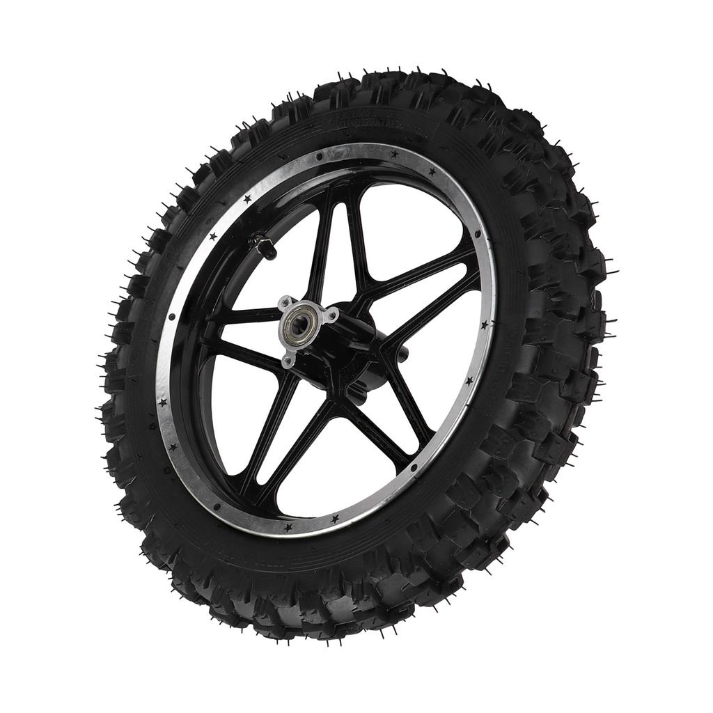 2.5‑10in Rear Wheel Steel Alloy Replacement for Mini Pocket Bike Motorcycle Black