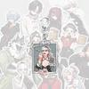 Portachiavi acrilico per zaino anime Gokurakugai 6 cm personaggio Aruma Tao Saotome Nei Takarai Tatsuomi Ban decorazione regalo carino