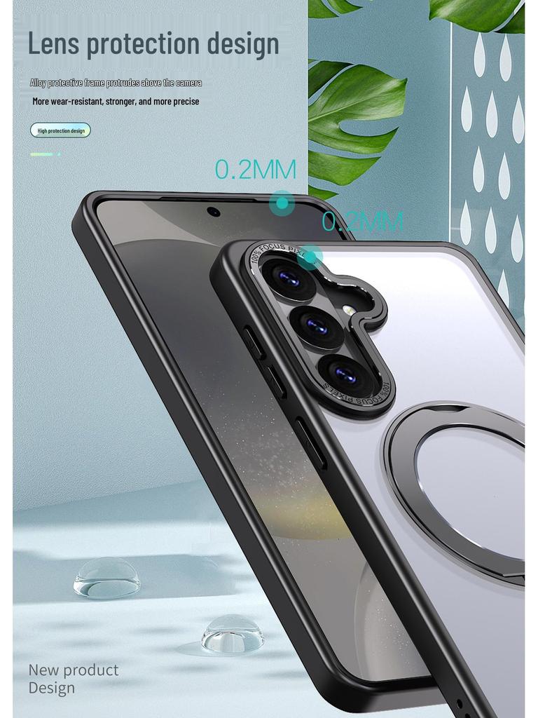 Samsung S26 Ultra Telefoonhoesje met 360 Draaibare Standaard - Valbestendig Beschermhoesje voor S25/S24 Plus