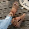 Vintage Wedge Sandals for Women Summer Beach Non Slip Platform Sandles Woman New Outdoor Casual Thick Sole Non Slip Beach Shoes