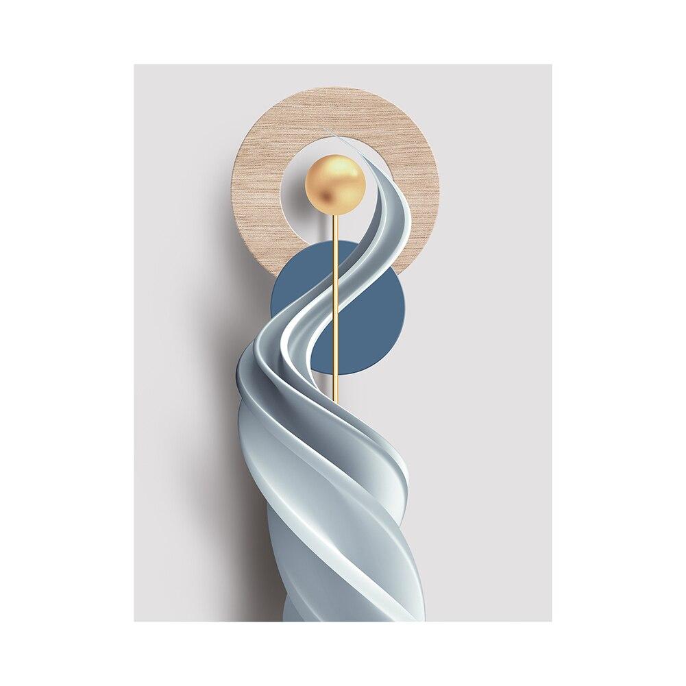 Abstract Geometry Decorative Paintings Nordic Luxury Woman Posters and Prints Wall Art for Living Room Porch Decor