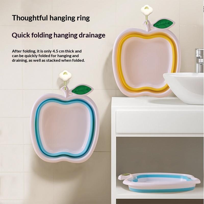 Voyage Grand Lavabo Lavabo Pliant Bassin de Compression Portable Ménager Pour Dortoir d'Étudiants Accessoires de Salle de Bain
