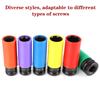 CR-MO Steel 1/2 Inch Drive Lug Nut Socket Wheel Socket Set Impact Wrench Wheel Protector Impact Socket Set 14 15 17 19 21 22 mm 6-point