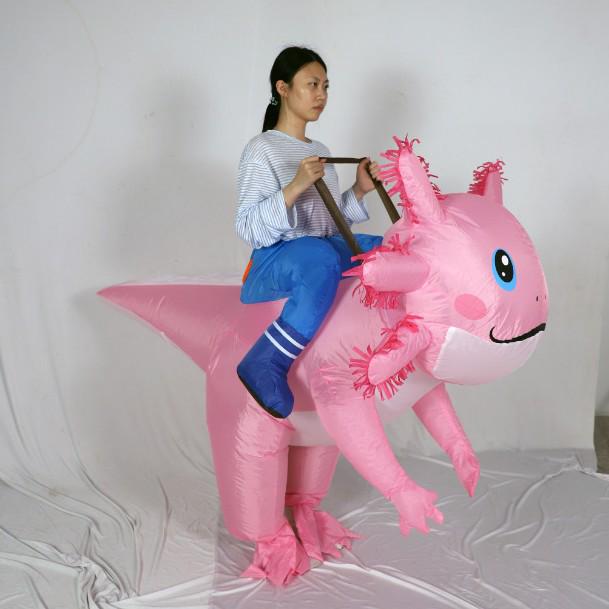 Adorable Salamander Inflatable Costume - Perfect for Parties and Stage Shows