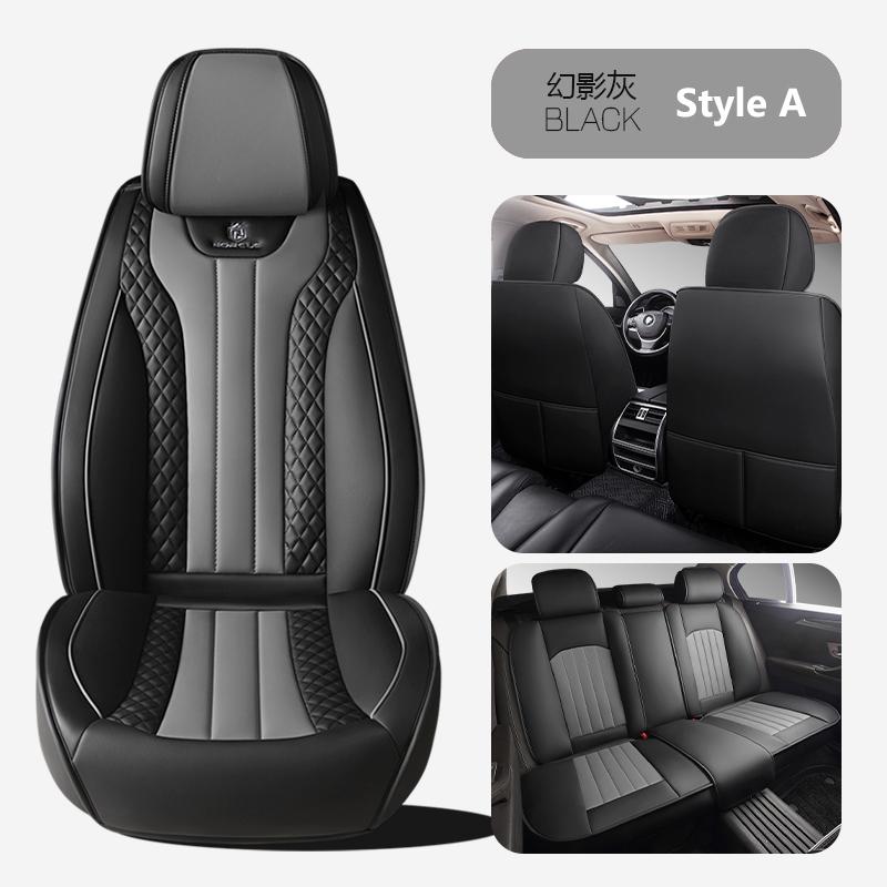 Premium Leather Car Seat Cover Four Season Universal Seat Cushion Auto Suv Truck Van All-inclusive Protector  Accessories