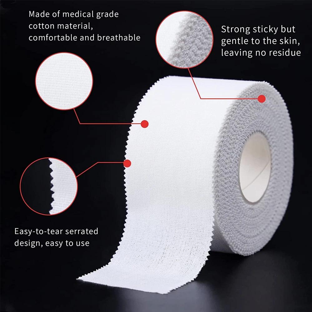 1 Roll White Kinesiology Tape Self Adhesive Elastic Sports Bandage For Boxing Football Basketball Skin Friendly