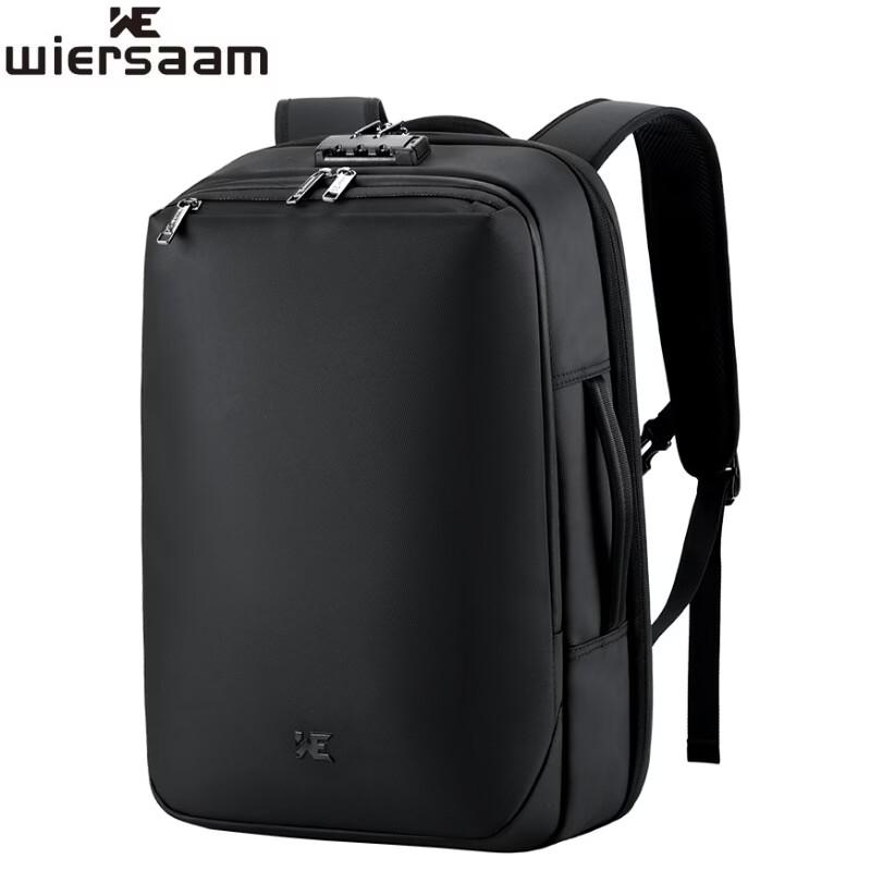 WIERSAAM Men s Waterproof Anti-theft Business Laptop Backpack
