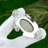 Natural Fossil Coral Gemstone Pendant Brown 925 Sterling Silver Indian Jewelry