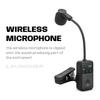 2.4GHz Wireless Mic Transmitter and Receiver Clip-on Instrument Microphone Saxophone Microphone for Saxophone and More