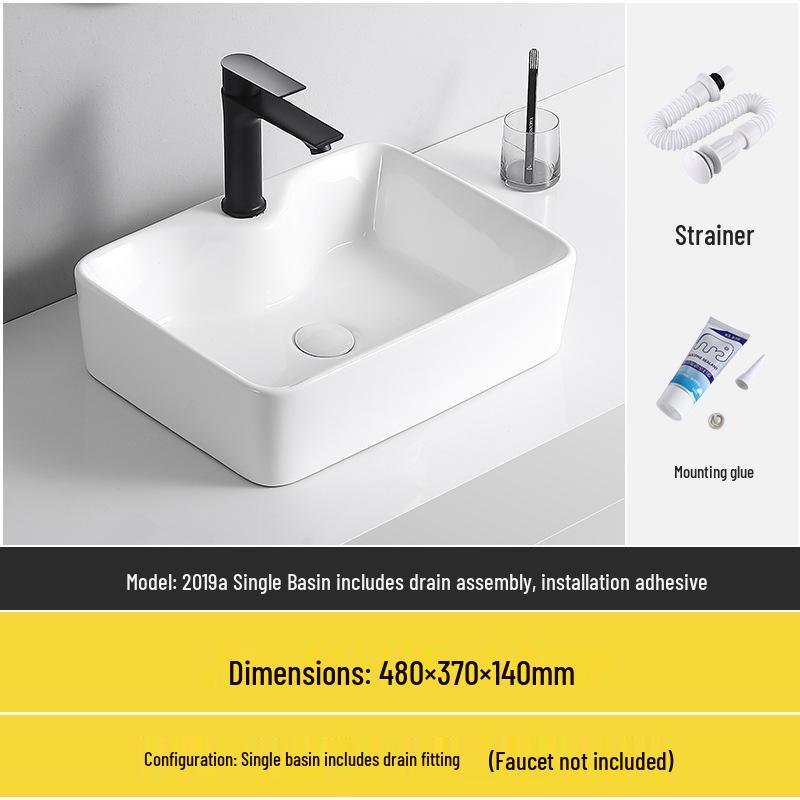 Tengxiang Ceramic Sink: White Floor-Standing Luxury Basin with Cabinet for Bathroom or Balcony