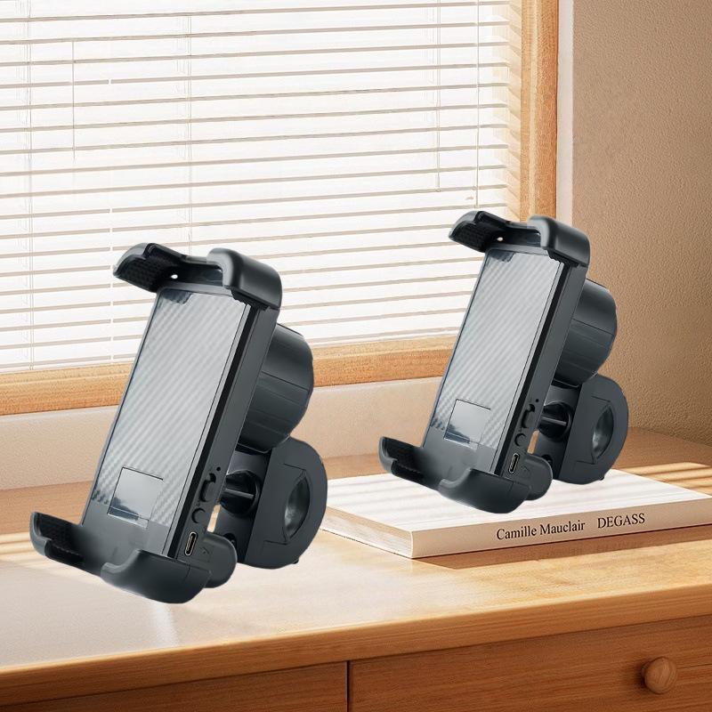 Motorcycle & Bicycle Phone Holder with Wireless Bluetooth Speaker for Music and Navigation