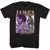 James Brown Männer039;s T-Shirt Pate der Soul-Musik Ich fühle mich gut Lied Schwarzes Baumwoll-Unisex-T-Shirt