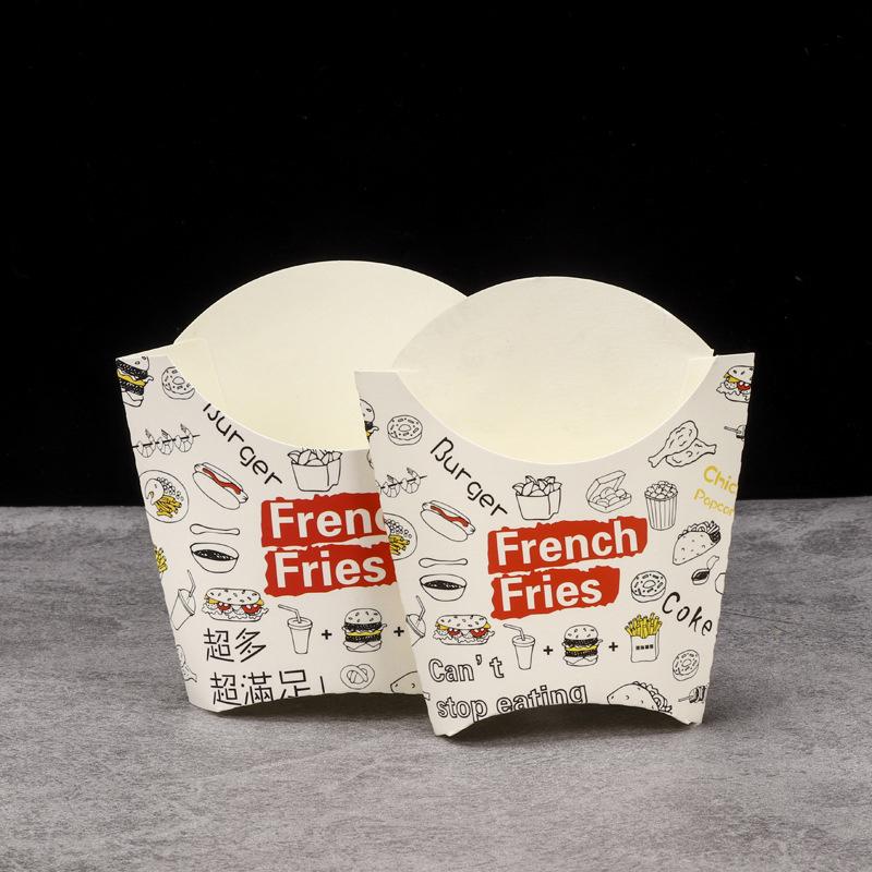 50/100Pcs Disposable French Fries Box Food Fried Chicken Packaging Box Party Supplies Food For Kids Birthday Tray