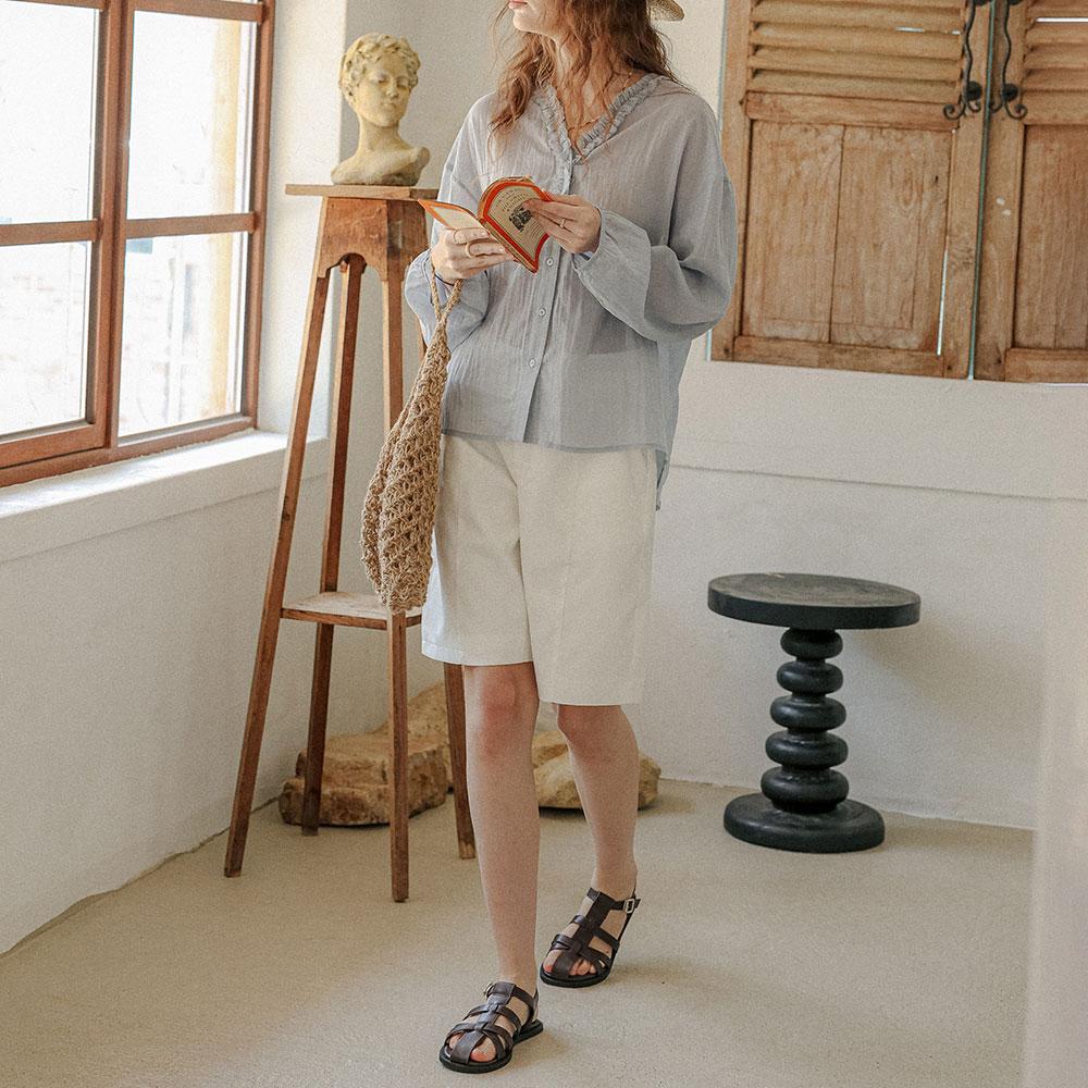 Peulaudeumali Pm_Daily Clean Fit Pants_White