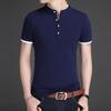 Sommer Koreanischer Stil Einfarbig Stehkragen Herren Kurzarm Poloshirt