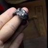 Anillo Abierto Ajustable Hombres Mujeres Vintage Armadura Arma Inspirado Geométrico Chapado Dedo