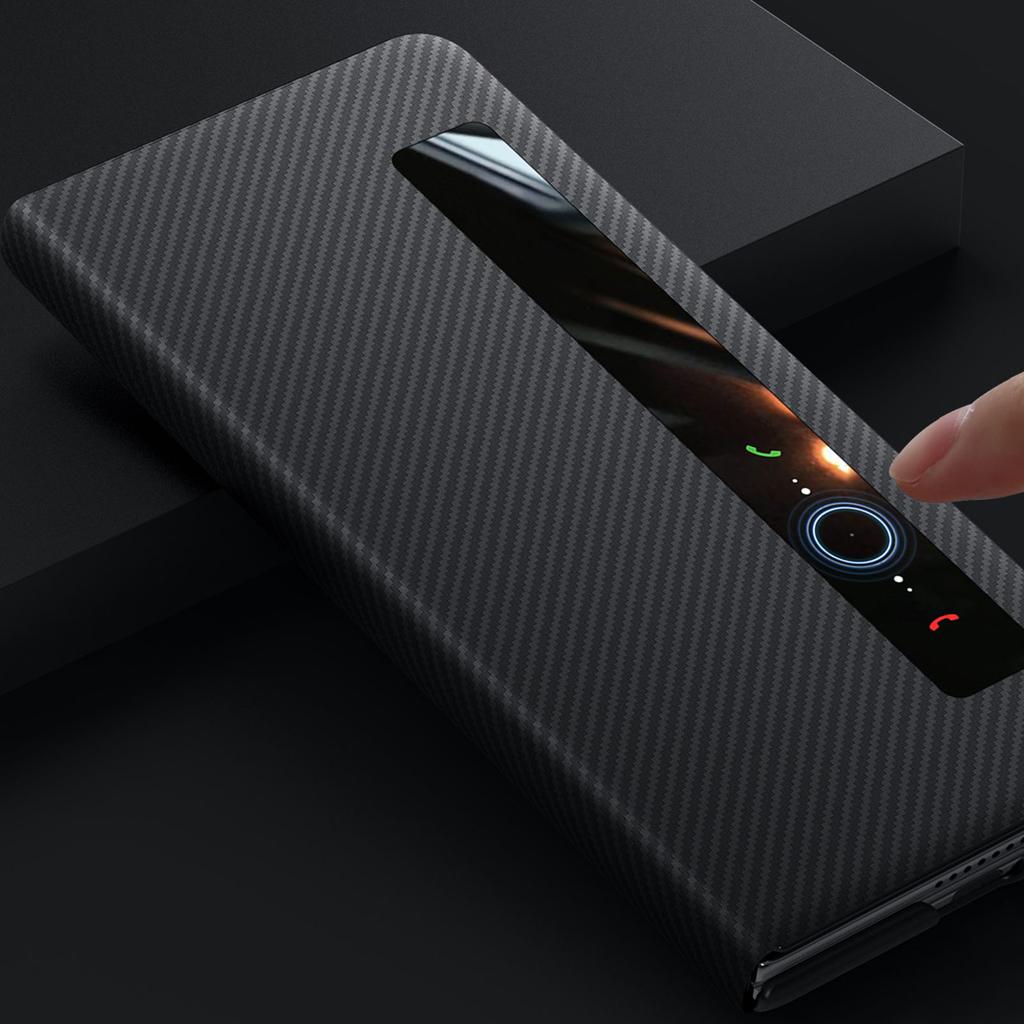 SULADA For Vivo X Fold3 Pro Case View Window Leather+PC Back Cover with Wake/Sleep Function