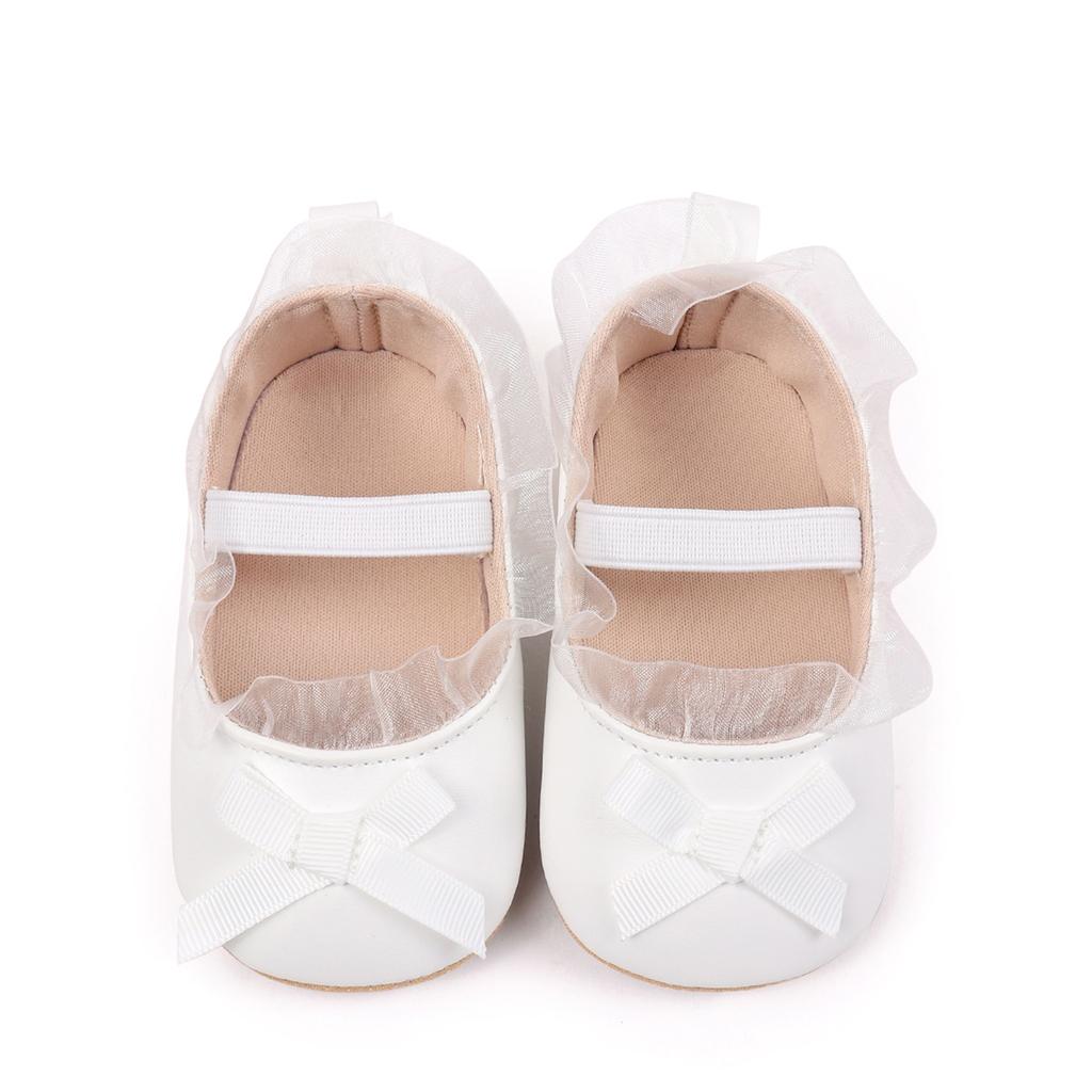 Citgeett Autumn Infant Baby Girls Princess Shoes Soft PU Leather Bow Non-slip Bottom First Walker Shoes Toddler Shoes