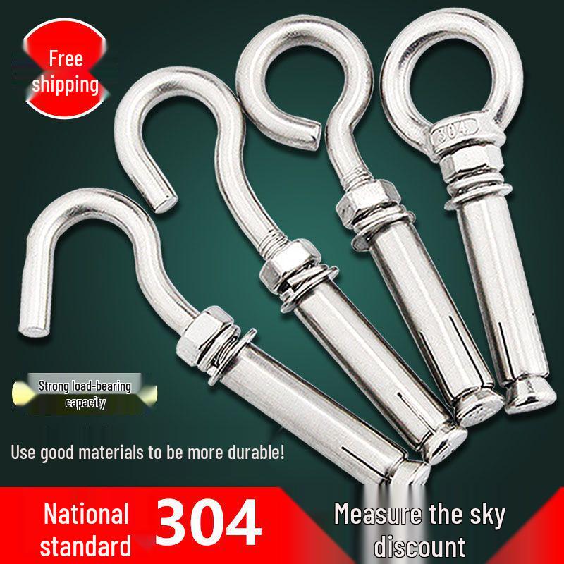 304 Stainless Steel Expansion Eye Bolt Hook