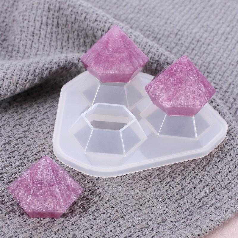 1ks Mini silikonová forma ve tvaru diamantu DIY Ručně vyráběná na šperky Příslušenství Forma na zdobení bílého dortu Kuchyňské potřeby
